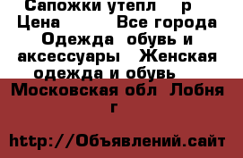 Сапожки утепл. 39р. › Цена ­ 650 - Все города Одежда, обувь и аксессуары » Женская одежда и обувь   . Московская обл.,Лобня г.